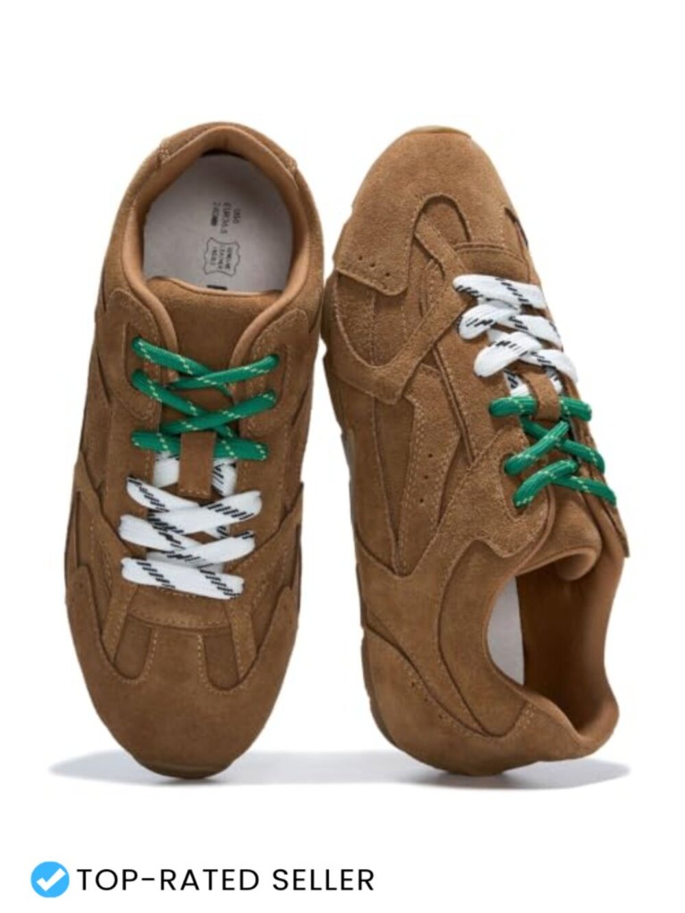 Genuine Leather Sneakers for Women Memory Foam Comfort Casual Shoes